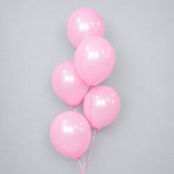 Фонтан из 5 розовых шаров